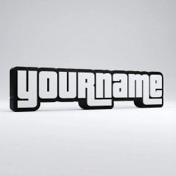 Custom GTA Style Name Sign