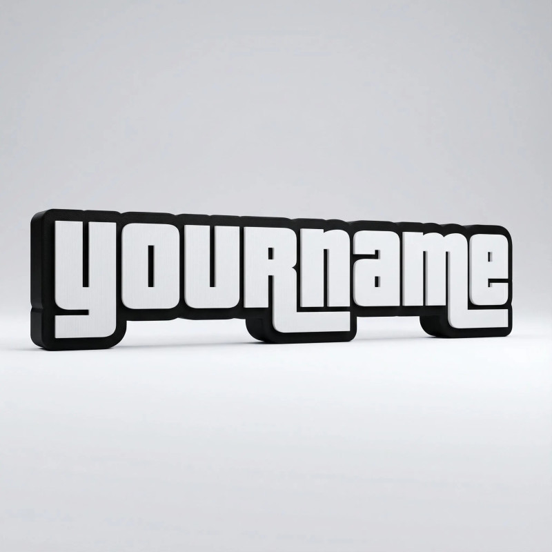 Custom GTA Style Name Sign