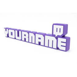 Custom Twitch 3D Name Sign