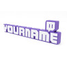 Custom Twitch 3D Name Sign
