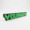 Custom Maincraft style 3D Name Sign
