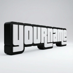 Custom GTA Style Name Sign