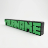 Custom Maincraft style 3D Name Sign