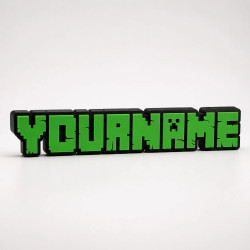 Custom Maincraft style Name Sign