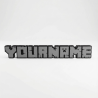 Custom Maincraft style 3D Name Sign