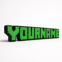 Custom Maincraft style Name Sign