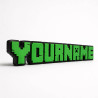 Custom Maincraft style Name Sign