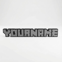 Custom Maincraft style Name Sign