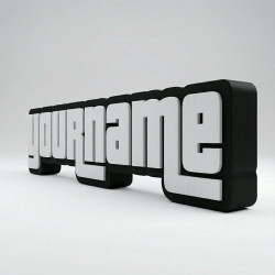 Custom GTA Style Name Sign