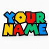 Custom Super Mario Style Name Sign