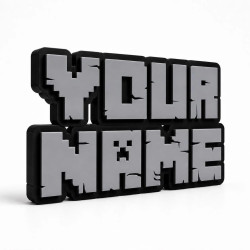 Custom Maincraft style Name Sign
