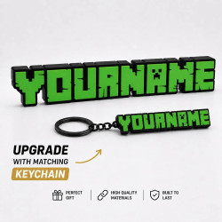 Custom Maincraft style Name Sign