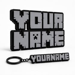 Custom Maincraft style Name Sign