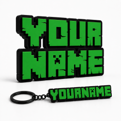 Custom Maincraft style Name Sign