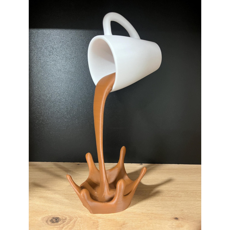 Floating Coffee Cup Sculpture