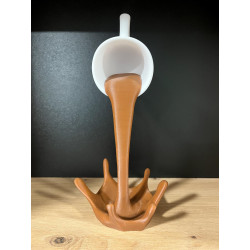 Floating Coffee Cup Sculpture