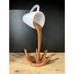 Floating Coffee Cup Sculpture