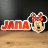 Custom Minnie Mouse Name Sign