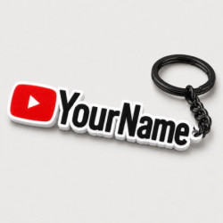 Custom YouTuber Keychain – Personalised Backpack Charm