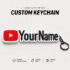 Custom YouTuber Keychain – Personalised Backpack Charm