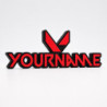 Custom Valorant Name Sign – Personalised Plaque & Plate