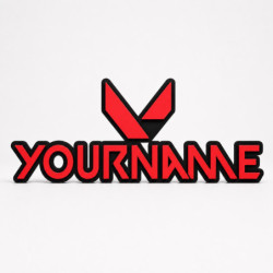 Custom Valorant Name Sign – Personalised Plaque & Plate