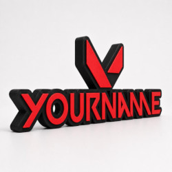 Custom Valorant Name Sign – Personalised Plaque & Plate