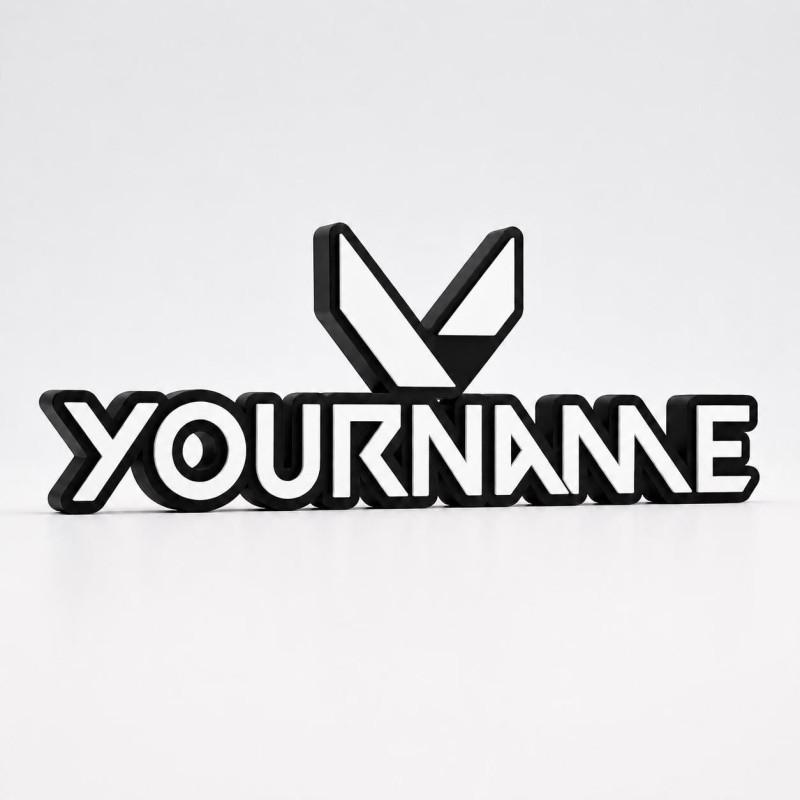 Custom Valorant Name Sign – Personalised Plaque & Plate