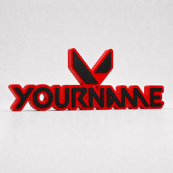 Custom Valorant Name Sign – Personalised Plaque & Plate