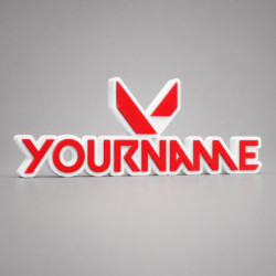 Custom Valorant Name Sign – Personalised Plaque & Plate