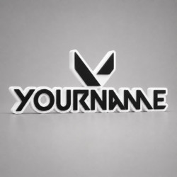 Custom Valorant Name Sign – Personalised Plaque & Plate