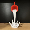 Floating Coffee Cup Sculpture – Unique Desk Decoration