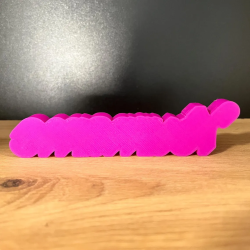 Custom name plate inspired by Barbie — pink, cute & personalized