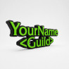 Custom WoW Name Sign – Personalised Plaque & Name Plate