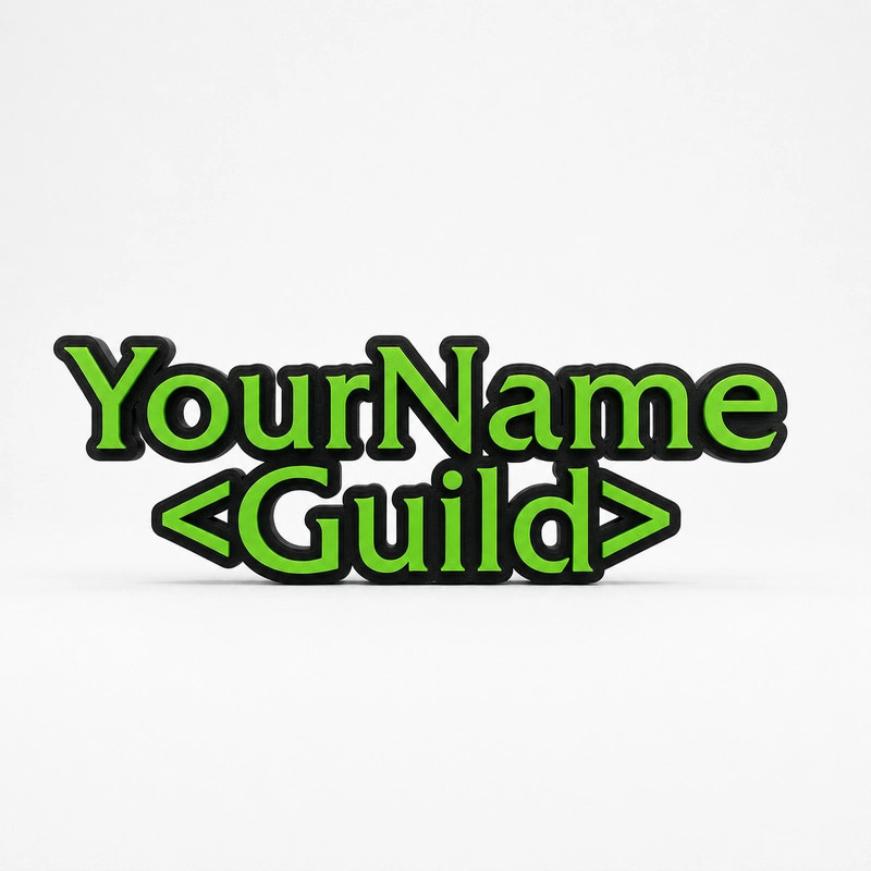 Custom WoW Name Sign – Personalised Plaque & Name Plate