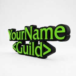 Custom WoW Name Sign – Personalised Plaque & Name Plate