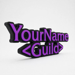 Custom WoW Name Sign – Personalised Plaque & Name Plate