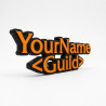Custom WoW Name Sign – Personalised Plaque & Name Plate