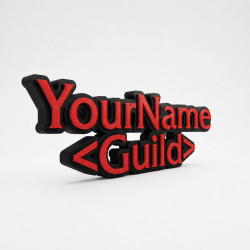 Custom WoW Name Sign – Personalised Plaque & Name Plate