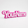 Custom Barbie Name Sign – Personalised Plaque & Name Plate