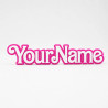 Custom Barbie Name Sign – Personalised Plaque & Name Plate