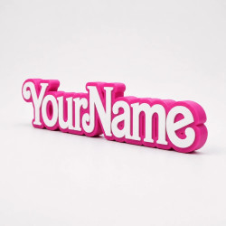 Custom Barbie Name Sign – Personalised Plaque & Name Plate