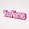 Custom Barbie Name Sign – Personalised Plaque & Name Plate