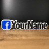Custom Facebook Name Sign – Personalised Plaque & Plate