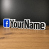 Custom Facebook Name Sign – Personalised Plaque & Plate