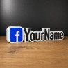 Custom Facebook Name Sign – Personalised Plaque & Plate