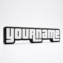 Custom GTA Name Sign – Personalised Plaque & Name Plate