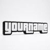 Custom GTA Name Sign – Personalised Plaque & Name Plate