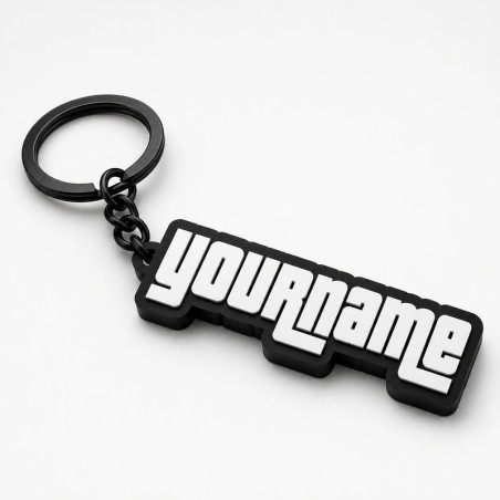 Custom GTA Keychain – Personalised Backpack Charm