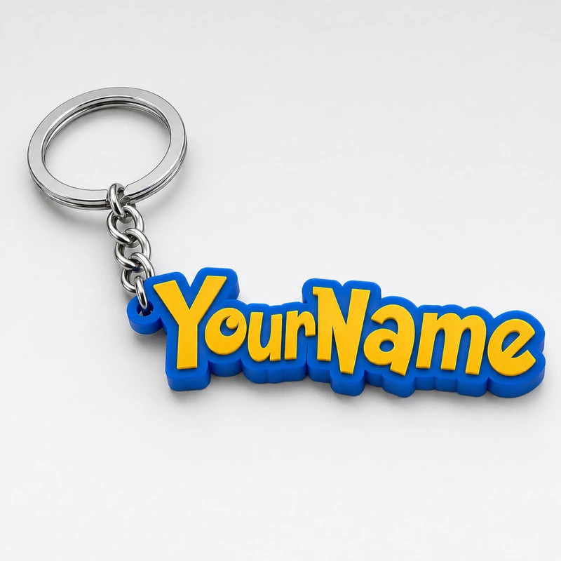 Custom Pokémon Keychain – Personalised Backpack Charm